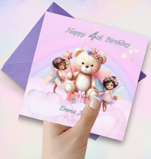 Printable 4th Birthday Card