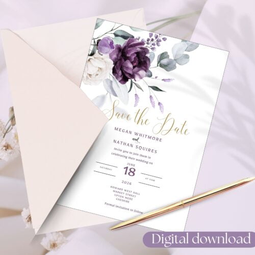 Printable Wedding Stationery Templates Bundle