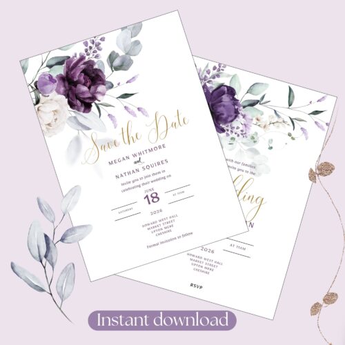 Editable Wedding Stationery Templates Bundle