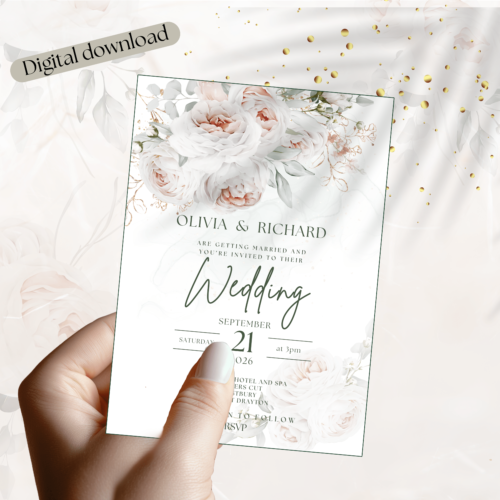 editable wedding invitation bundle