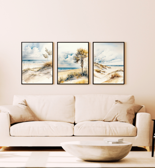 Beach Seascape Printable Templates