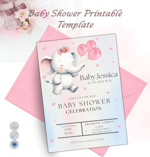 Printable Baby Shower Invitation Template