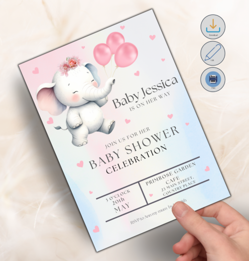 Printable Baby Shower Invitation Template