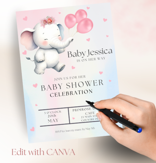 Baby Shower Invitation Template