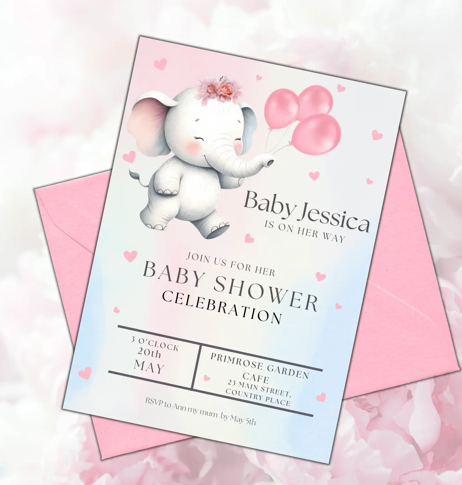 Printable Baby Shower Invitation Template