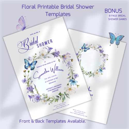 Editable Bridal Shower Invitations: