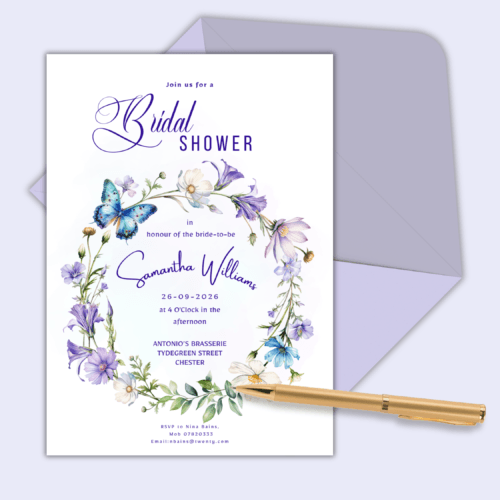 Editable Bridal Shower Invitations: