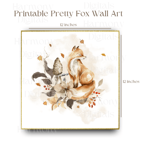 Printable woodland animal Wall Art