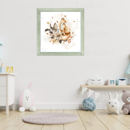 Printable Pretty Fox Wall Art