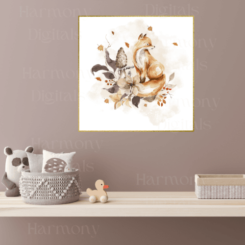 Printable Pretty Fox Wall Art