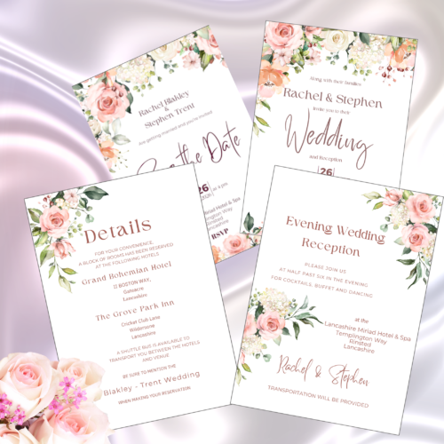 21 Editable Wedding Stationery Templates