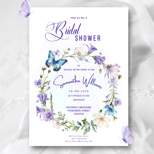 Editable Bridal Shower Invitations: