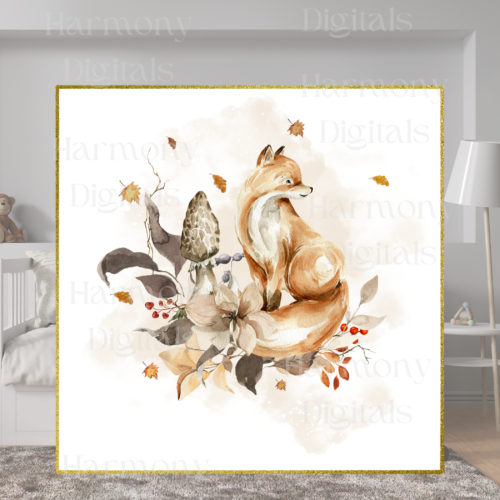 Printable Pretty Fox Wall Art