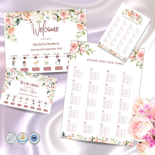 21 Editable Wedding Stationery Templates