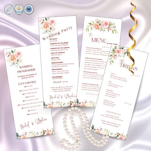 21 Editable Wedding Stationery Templates