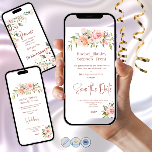 iphone templates 21 Editable Wedding Stationery Templates