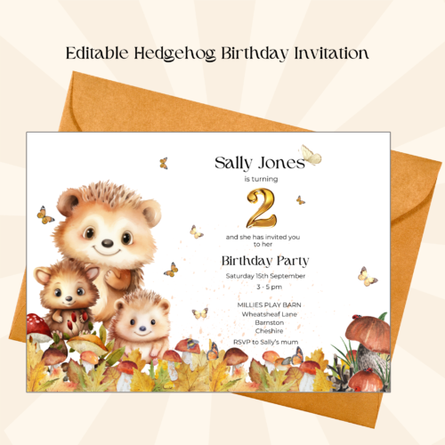 Downloadable Kid's Birthday Invitation