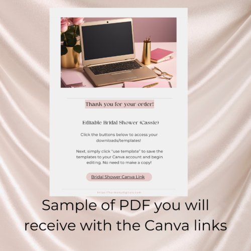 Instant Download DIY Bridal Shower Invitation