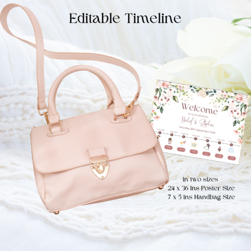 Editable Wedding Day Timeline