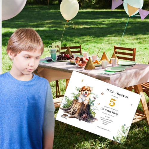 Editable downloadable Child's Birthday Invitation