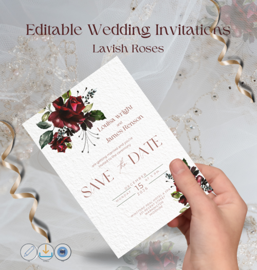 Editable Wedding Invitation templates