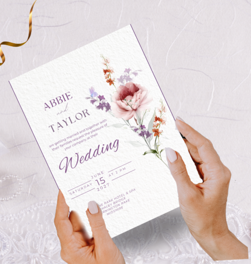 Editable Floral Dreams Wedding Templates