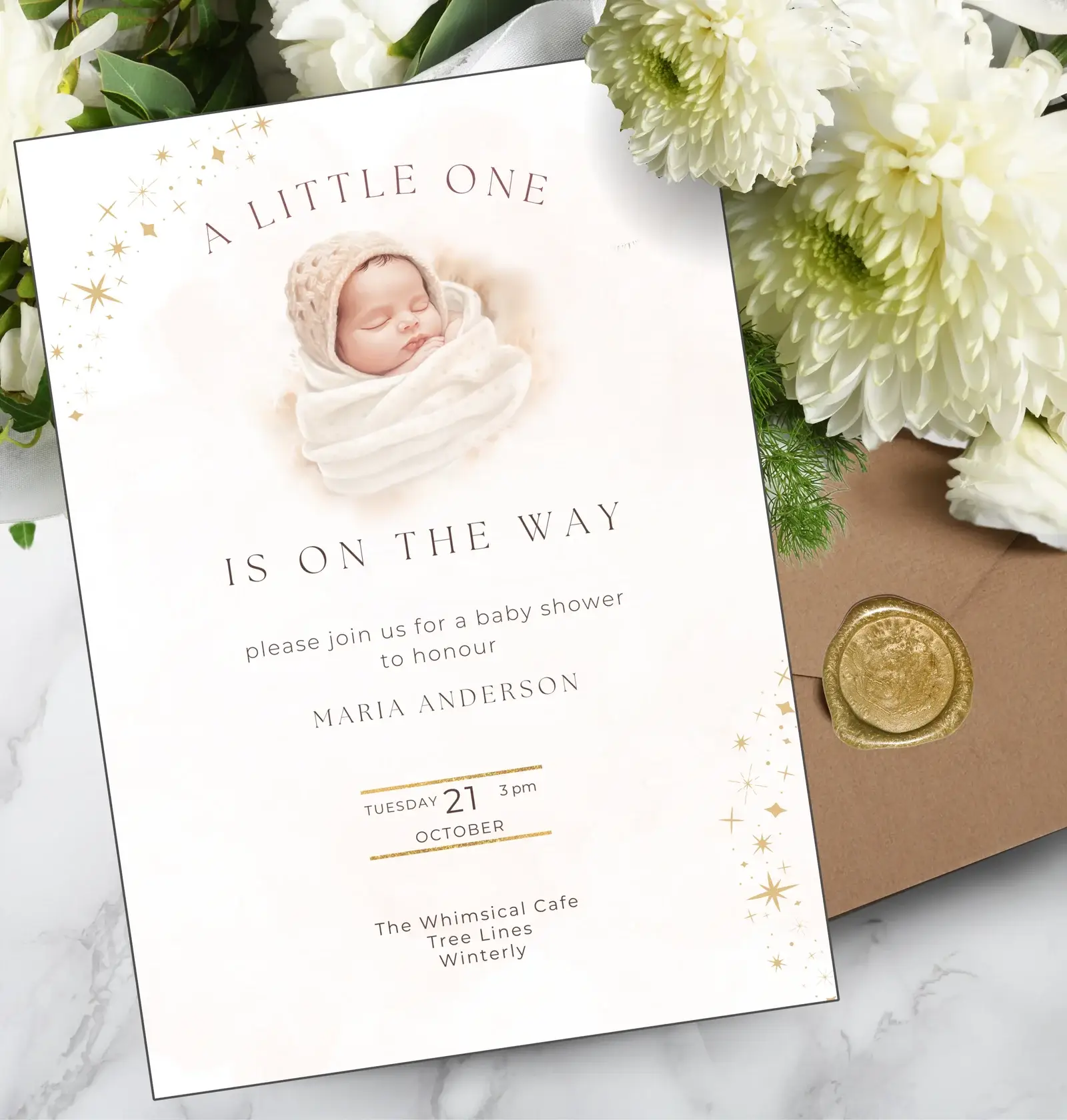 Gender Neutral Baby Shower Template