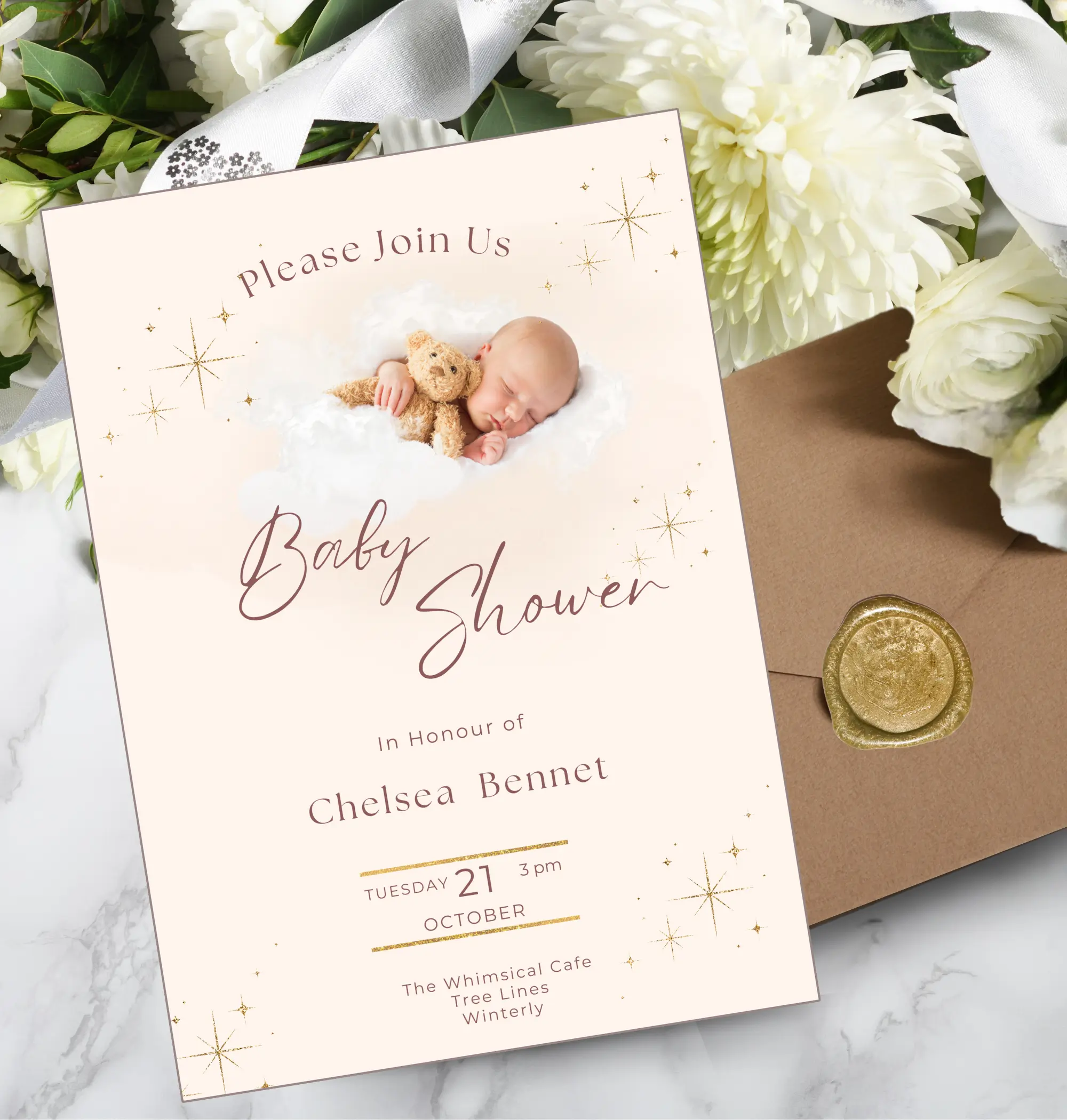 Baby and teddy-themed Baby Shower