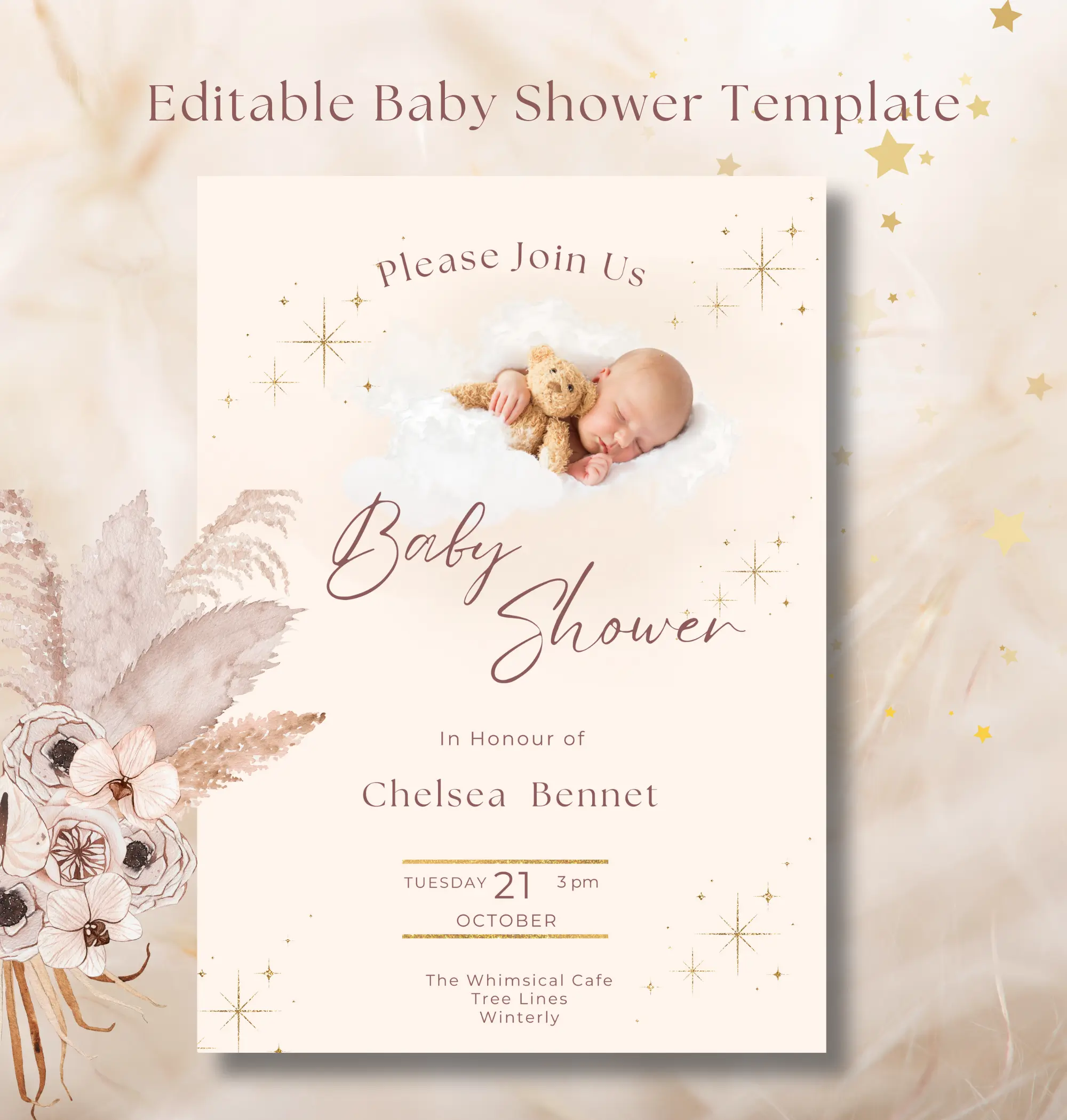 Baby and teddy-themed Baby Shower