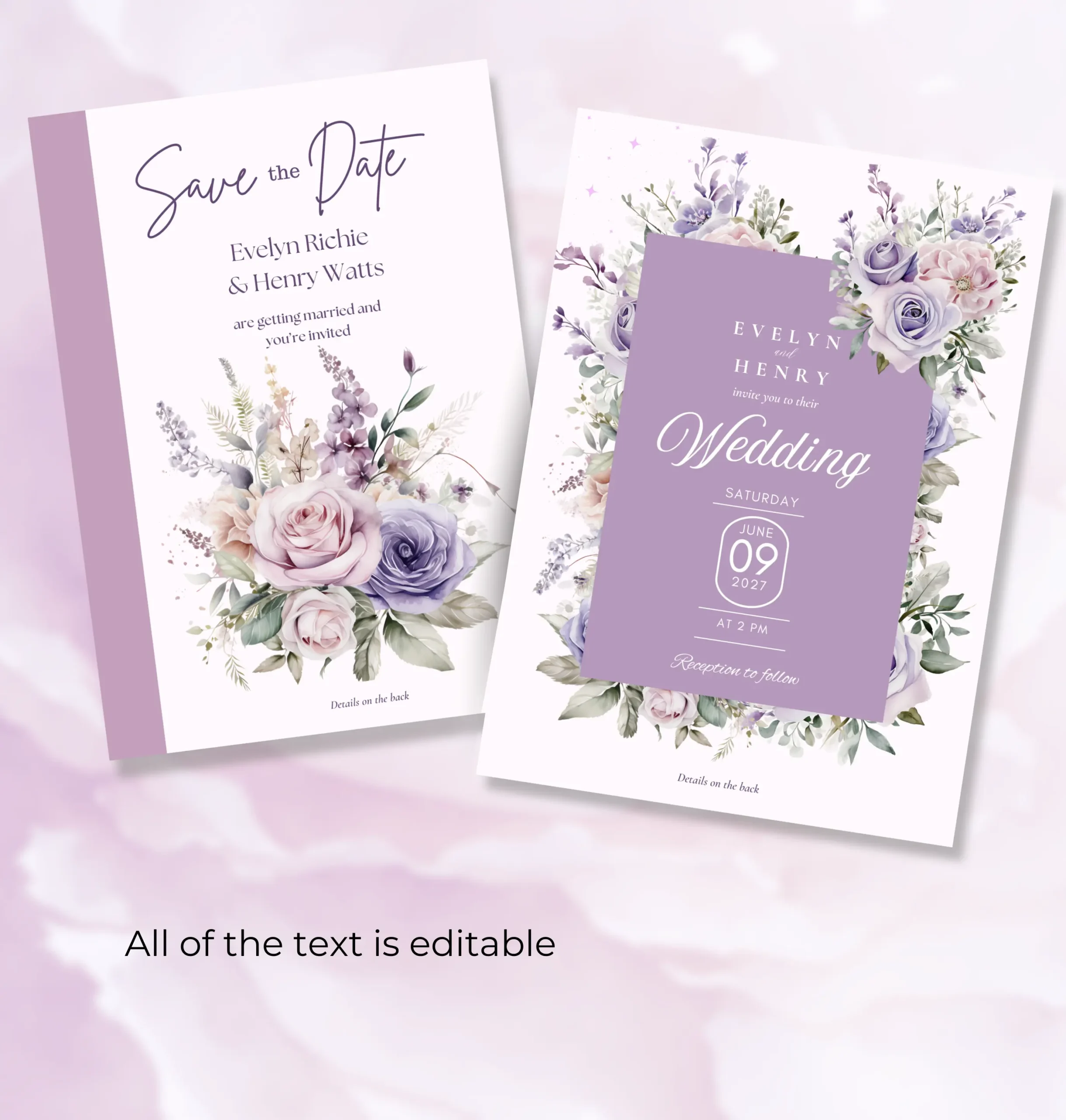Small Bundle Editable Wedding Stationery