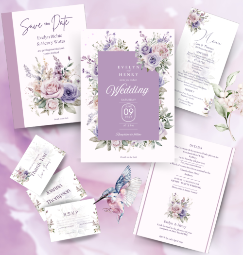 Small Bundle Editable Wedding Stationery