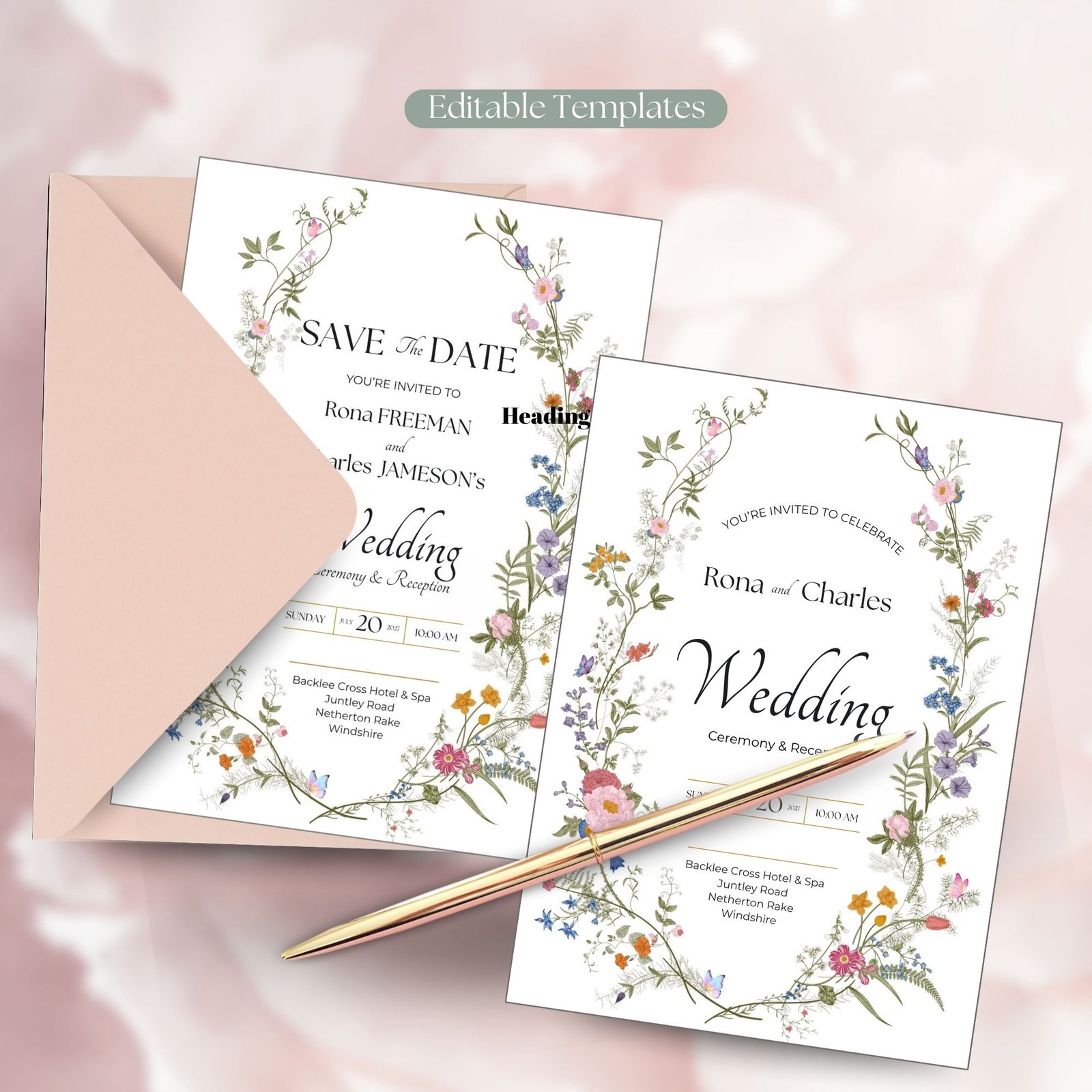 Meadow Flowers Wedding Set